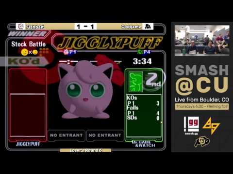 Smash @ CU #4: Cooljamz vs. Fishbait