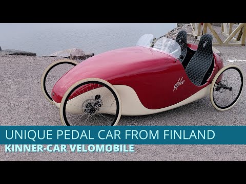 Retro style pedal car from Finland - the Kinner-Car two-seater velomobile
