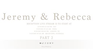 Jeremy &amp; Rebecca Wedding Reception