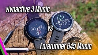 vivoactive 3 Music VS Forerunner 645 Music COMPARISON (Best Mid-Range Garmin)