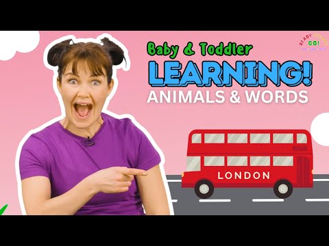 Kids Fun Learning Video 👶 Learn Animals & Words 🐮 Educational Fun!