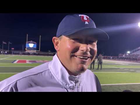 Teurlings Catholic coach Michael Courville discusses undefeated Rebels' 64-29 win vs. East Ascension