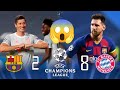 Barcelona 2×8 Bayern Munich U.C.L Quarter Final 2020 Extended Highlight Full HD 🎤《حفيظ دراجى》