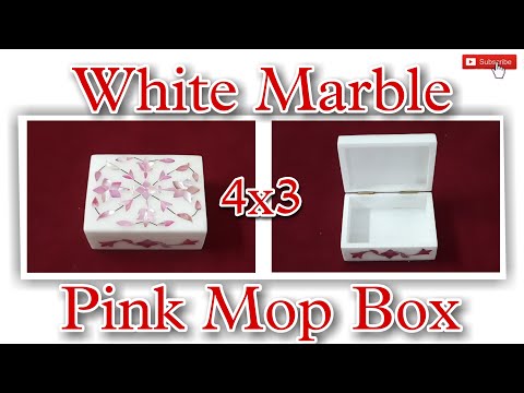 White Marble With Amazing Pink Mother Of Pearl Jewelry Boxes 2021