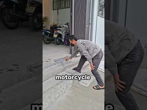 Why Hide a Motorcycle Ramp in the Stairs?