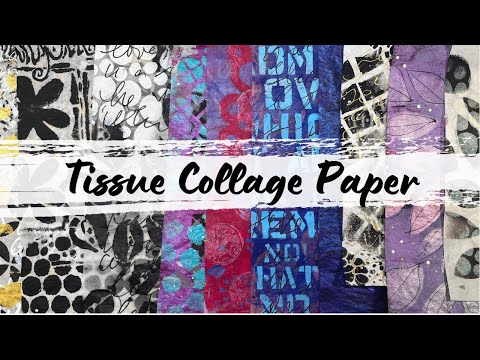 How to Make Transparent Tissue Collage Paper with Furniture Polish