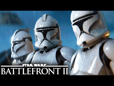 BATTLE OF KAMINO: Clone Troopers vs CIS Battle Droids - Star Wars Battlefront 2 (PS5, 4K, HDR)