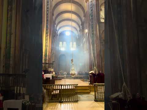 The Botafumeiro at the Cathedral of Santiago de Compostela