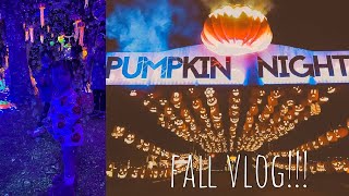 FALL COZY VLOG - toddler hauls , first time at Pumpkin Nights !!