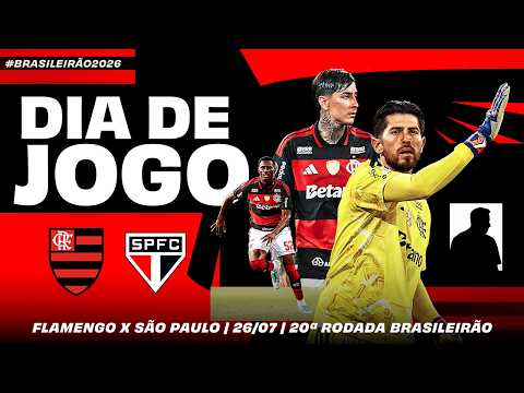 🔴 AO VIVO: FLAMENGO x SÃO PAULO | PRÉ-JOGO + NARRAÇÃO | BRASILEIRÃO (26/07/26)