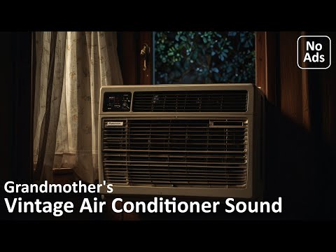 Vintage Air Conditioner Sound for Deep Sleep 😴 and Relaxation | BLACK SCREEN - NO ADS
