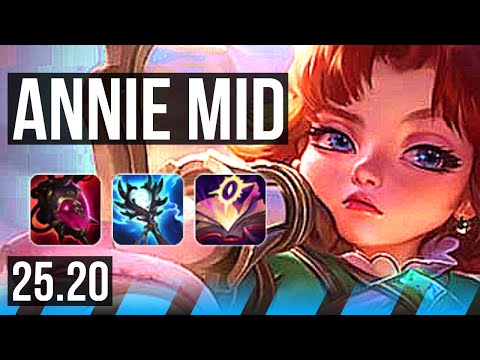 ANNIE vs RYZE (MID) | Legendary | KR Master | 25.20