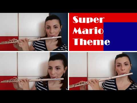Super Mario Bros - Original Theme for three flute