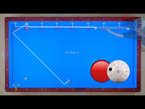 Carom 3 Cushion Billiards - Shots tutorial Simple real combat experience