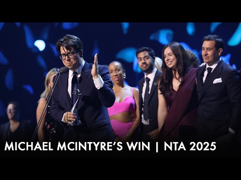 Michael McIntyre's FIRST win at National TV Awards 2025!