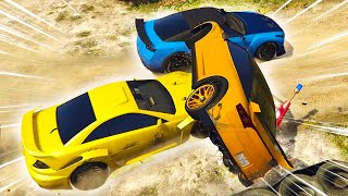 OUDE RACES IN OUDE AUTO'S GAAN FOUT! (GTA V Online Races)