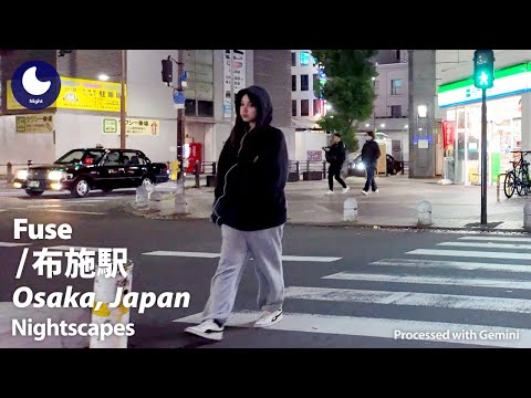 【布施駅】夜の散歩｜商店街と飲食の明かりが続く駅前