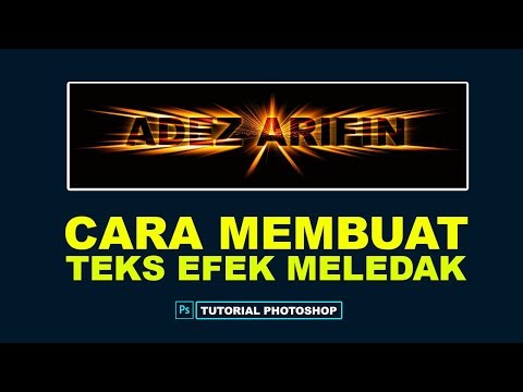 Cara Membuat Teks Efek Meledak (Exploding TEXT) ~ Tutorial Photoshop