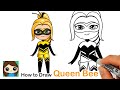 How to Draw Queen Bee 🐝 Miraculous Tales of Ladybug & Cat Noir