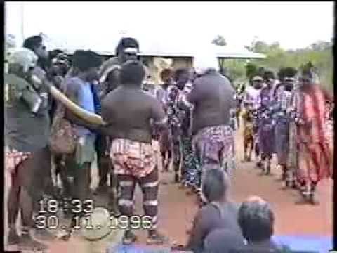 Traditional Aboriginal dance Mamurrung ceremony from Goulburn Island, Arnhem Land, 1996