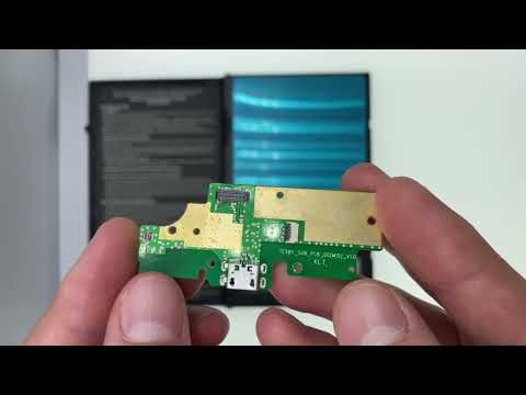 Нижня плата Doogee S35 плата зарядки з роз'ємом зарядки Оригінал - огляд Vibro+