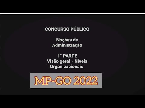 Concurso Público - MP GO 2022 | ADMINISTRAÇÃO - Conceitos, funções de administrar, etc . #mpgo