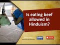 Is eating beef allowed in Hinduism?