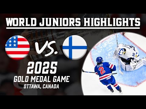 United States vs. Finland | 2025 WJC Gold Medal Game | Extended Highlights