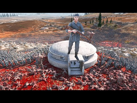 CAN WW2 German Soldiers & tank defend the military BASE ??  Ultimate Epic Battle Simulator 2 | UEBS2