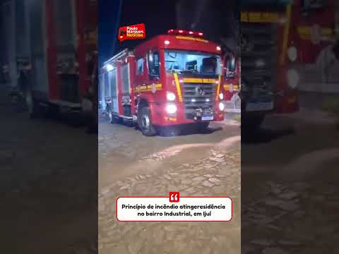 Princípio de incêndio atinge residência no bairro Industrial, em Ijuí