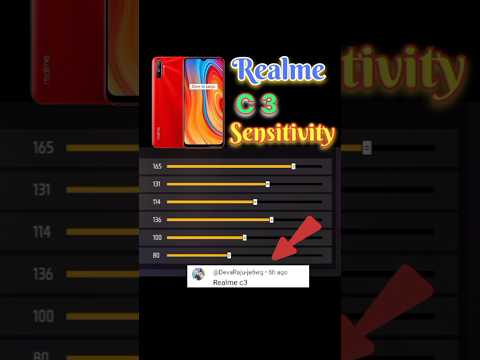 Realme c3📲 [ Sensitivity ]✅ Settings⚙️ Free Fire🔥 Best Sensitivity Realme C3 Headshot Onetap Trick