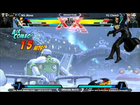 The Break #180   UMvC3 WF   BG JRosa VS FC ChrisG