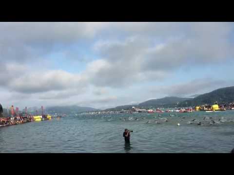 Ironman Austria 2016: PRO swim start and canal race!