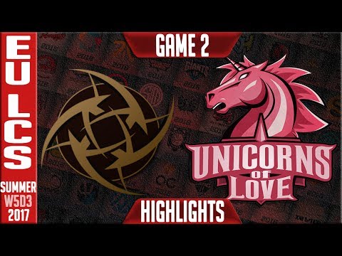NIP vs UOL Highlights Game 2 | EU LCS Week 5 Summer 2017 | Ninjas In Pyjamas vs Unicorns of Love G2