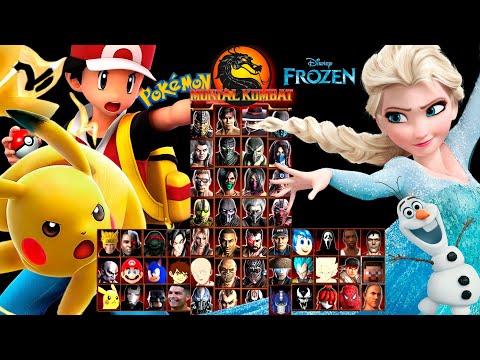 MORTAL KOMBAT 9 | PIKACHU (Pokémon) & ELSA (Frozen) | HARD TAG LADDER | GAMEPLAY (4K60FPS)