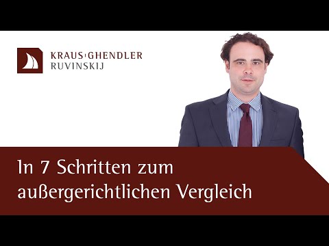 Die 7 Schritte des außergerichtlichen Vergleichs