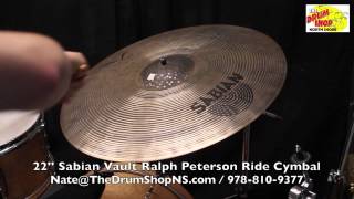 Video thumbnail for Sabian Vault Ralph Peterson Ride 22'' - The Drum Shop North Shore by Nate Morrison Drums