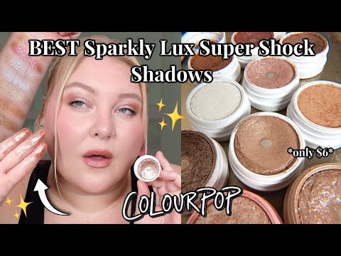 TOP 10 *actually* Sparkly Super Shock Shadows... Lux, Expensive, Wet Look Shadows for Only $6!