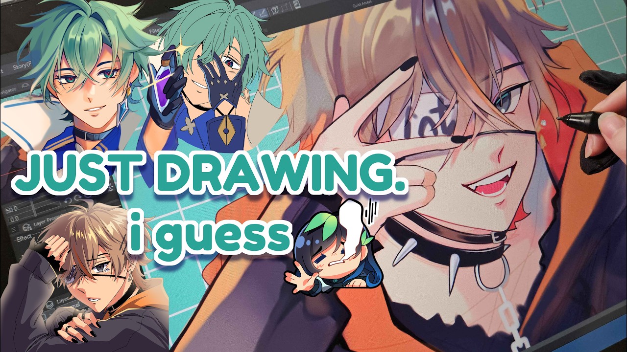 Not Liking my drawings but drawing anyways | 1 hour sketching session~
