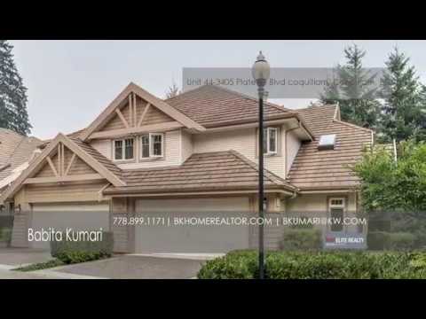 Babita Kumari presents Unit 44-3405 Plateau Blvd, Coquitlam, BC