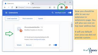 Download the video "Custom chrome extension code | Add modify request headers | Good example for beginners"
