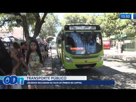 Usuários de transporte público reclamam da falta de í´nibus 26 07 2021