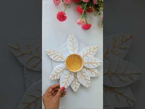 DIY BEAUTIFUL Diya Decoration for Navratri & Diwali! #diy#craft#diwali
