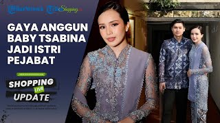 Gaya Beby Tsabina Jadi Istri Pejabat Disorot, Tampil Anggun Berkebaya Biru di Pelantikan Mertua