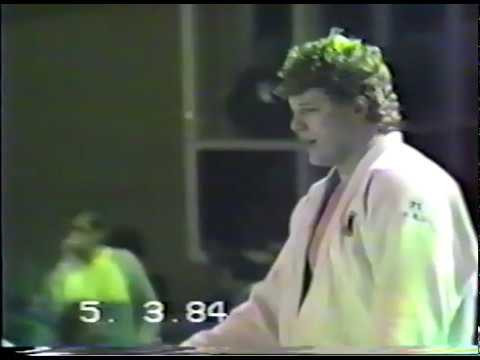 European Judo Championships Liege 1984 +95kg Final Alexander Von der Groeben v Dietmar Pufahl