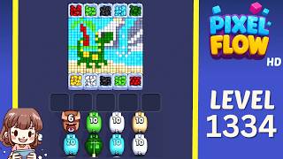 Pixel Flow Level 1334 Solution Walkthrough