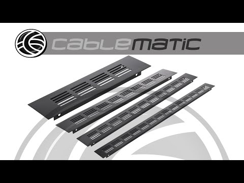 PrimeMatik - Grille de ventilation pour plinthes base en aluminium 200x50mm de couleur noire
