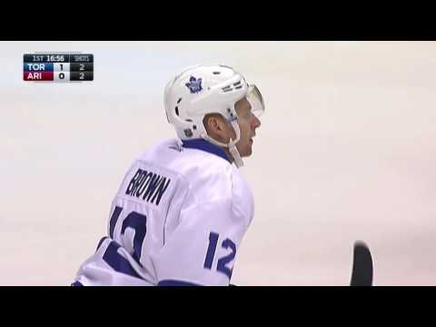 Connor Brown 6th Goal of the Season! 12/23/2016 (Toronto Maple Leafs vs Arizona Coyotes)