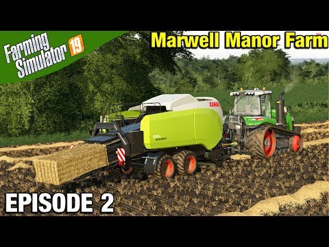 CLAAS QUADRANT BALER  Farming Simulator 19 Timelapse - Marwell Manor Farm FS19 Episode 2
