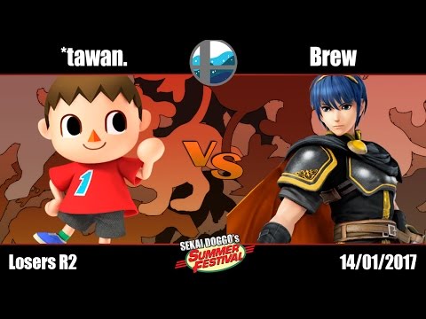 Sekai Doggo's SF: B2G | *tawan. (Villager) vs B2G | Brew (Marth) - Losers R2